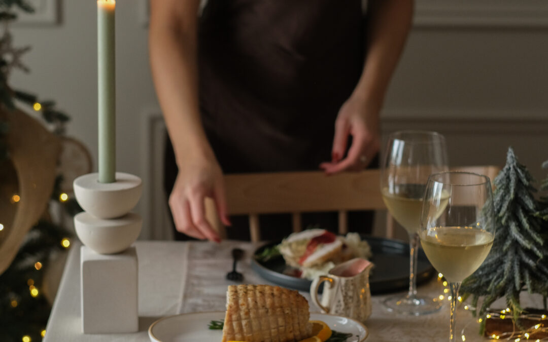 Dinde rôti, sauce au canneberges & orange