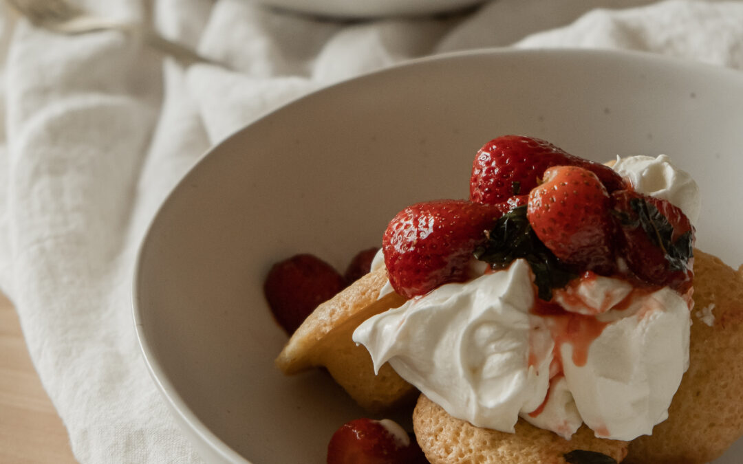 Mini shortcake aux fraises & crème fraîche