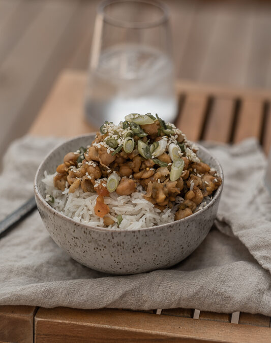 Bol de riz aux pois chiches